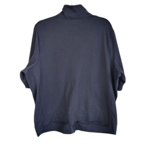 Lane Bryant Black Full Zip Short Sleeve Jacket - Picture 2 of 3